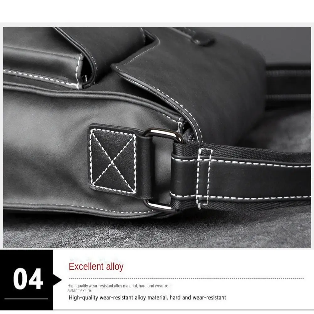 Heren Schoudertas Pu Lederen Business Messenger Bag Voor Man 2022 Nieuwe Vintage Kleine Mannelijke Crossbody Tassen Designer Handtassen