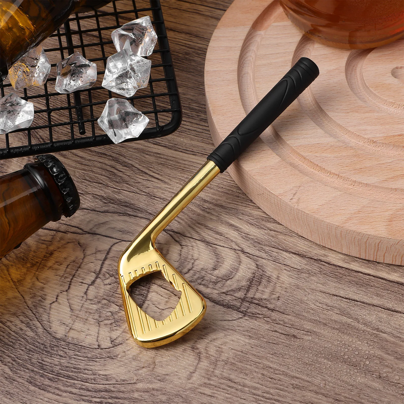 Kitchen Gadgets Club - Golfclubvormige flesopener, metalen drankdopopener voor golfenthousiastelingen,