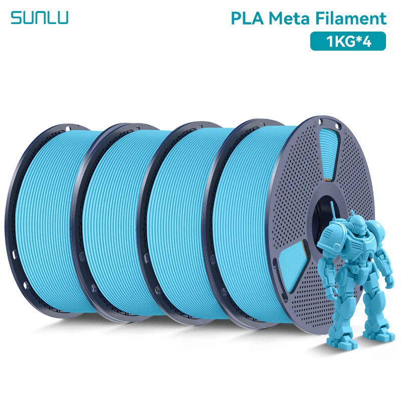 SUNLU PLA Meta 3D-Drucker Filament 4KG 1KG/Rolle 175MM Toleranz +/-0,02MM Filament Schneller Versand 2-7 Tage