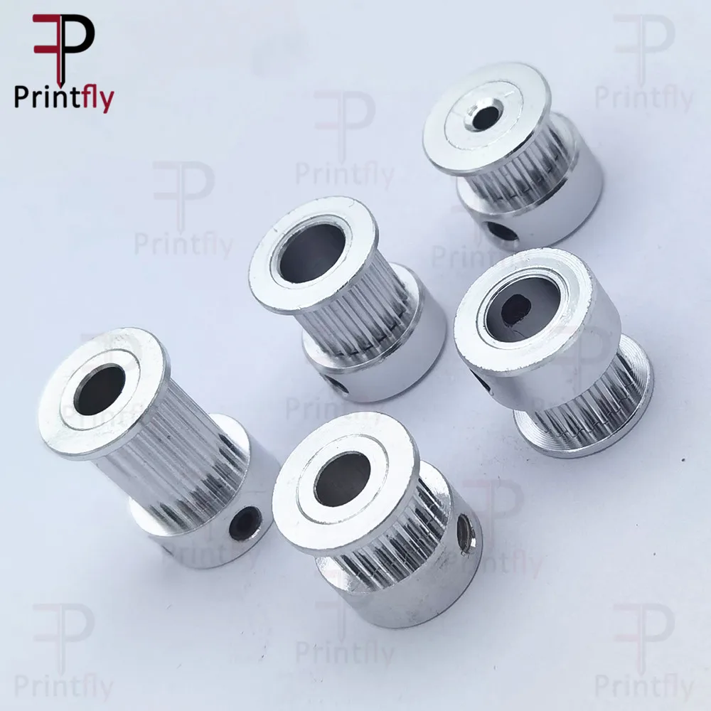 Printfly 2GT 20 teeth 2GT Timing Pulley Bore 3.175/4/5/6/6.35/8mm for GT2 Open Synchronous belt width 6mm/10mm/15mm 3d printer