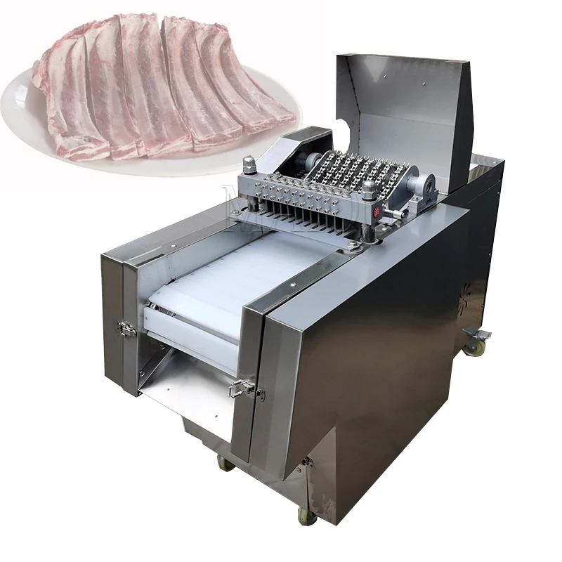 

Chicken Raw Frozen Meat Slicer Cuber Dicer Meat Block Cutting Machine Frozen Fish Beef Cube Ribs Dicing Machine