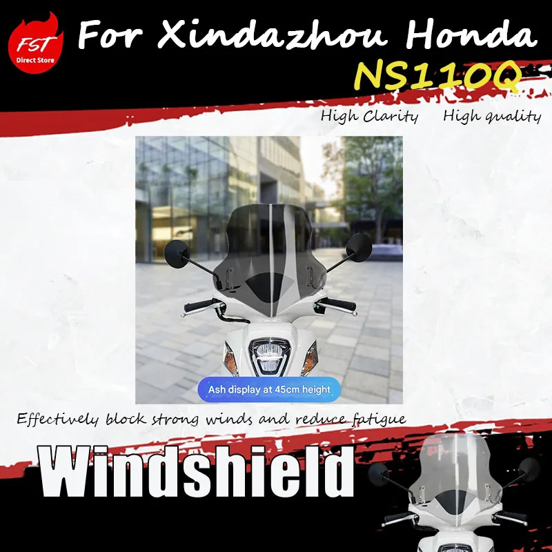 

For Honda NS110Q Modified Windshield Windscreen Rain Shield Chest Guard Accessories for Xindazhou Motorcycle