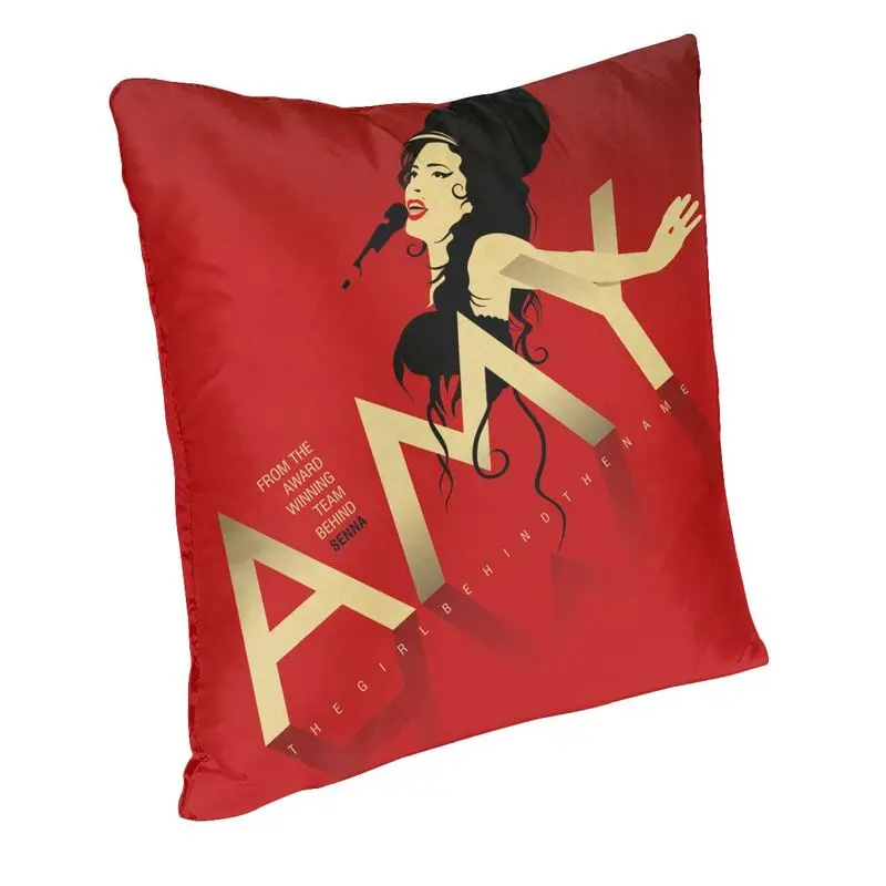 Modern Amy Winehouse Sofa Cushion Cover Polyester British Singer Pillow Case Living Room Decoration Pillowcase