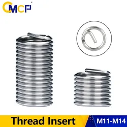 CMCP M11 M12 M14 Inner Thread Insert Assorted Set 304 Stainless Steel Thread Insert Fasteners Hardware Screw Repair Tool