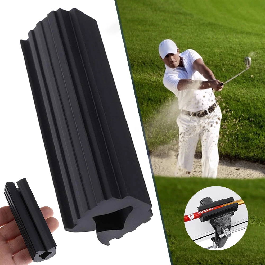 Golf Shaft Clamp Protective Golf Club Grip Replacement Tool Rubber Golf Club Clip Portable for Wedges Irons Putters Shaft Repair