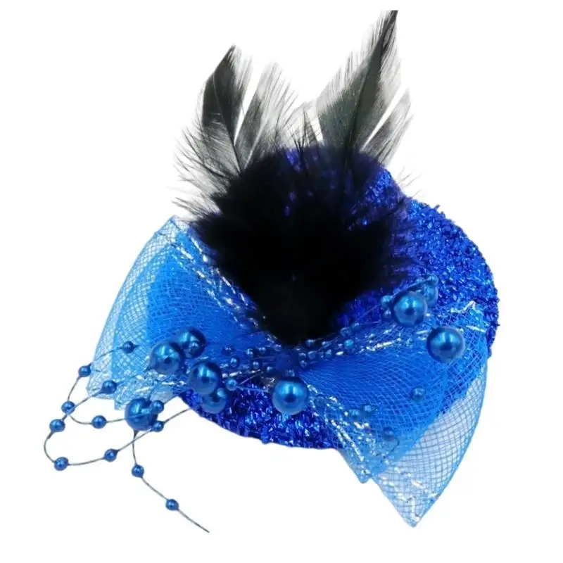 

652F Чаепитие Чародейка Шапка-волшебница для девочек с блестящими перьями Чародейка