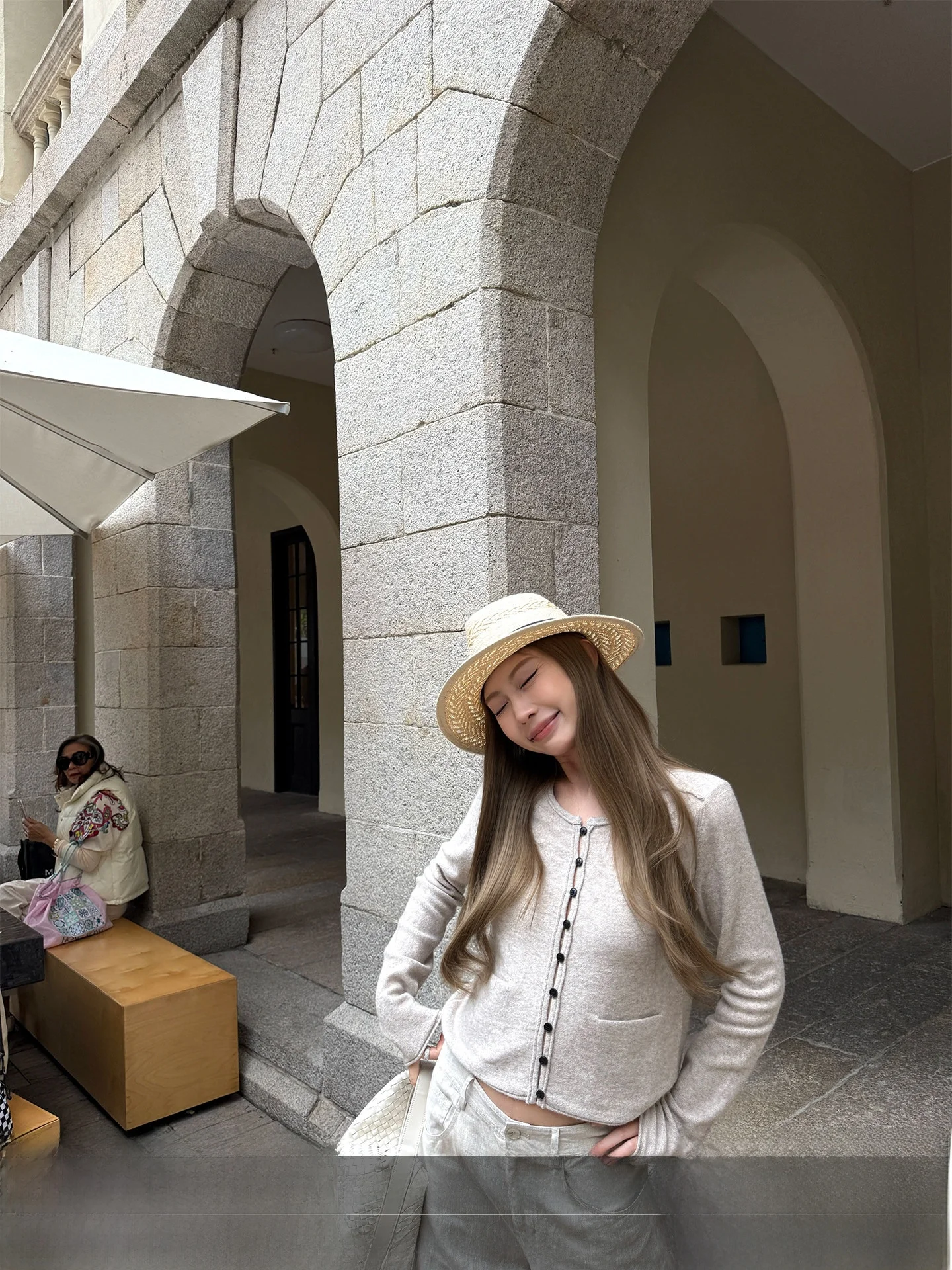 

4PRIL Женский вязаный кардиган из кашемира и шерсти, прямой крой, укороченный, с круглым вырезом, весна-лето