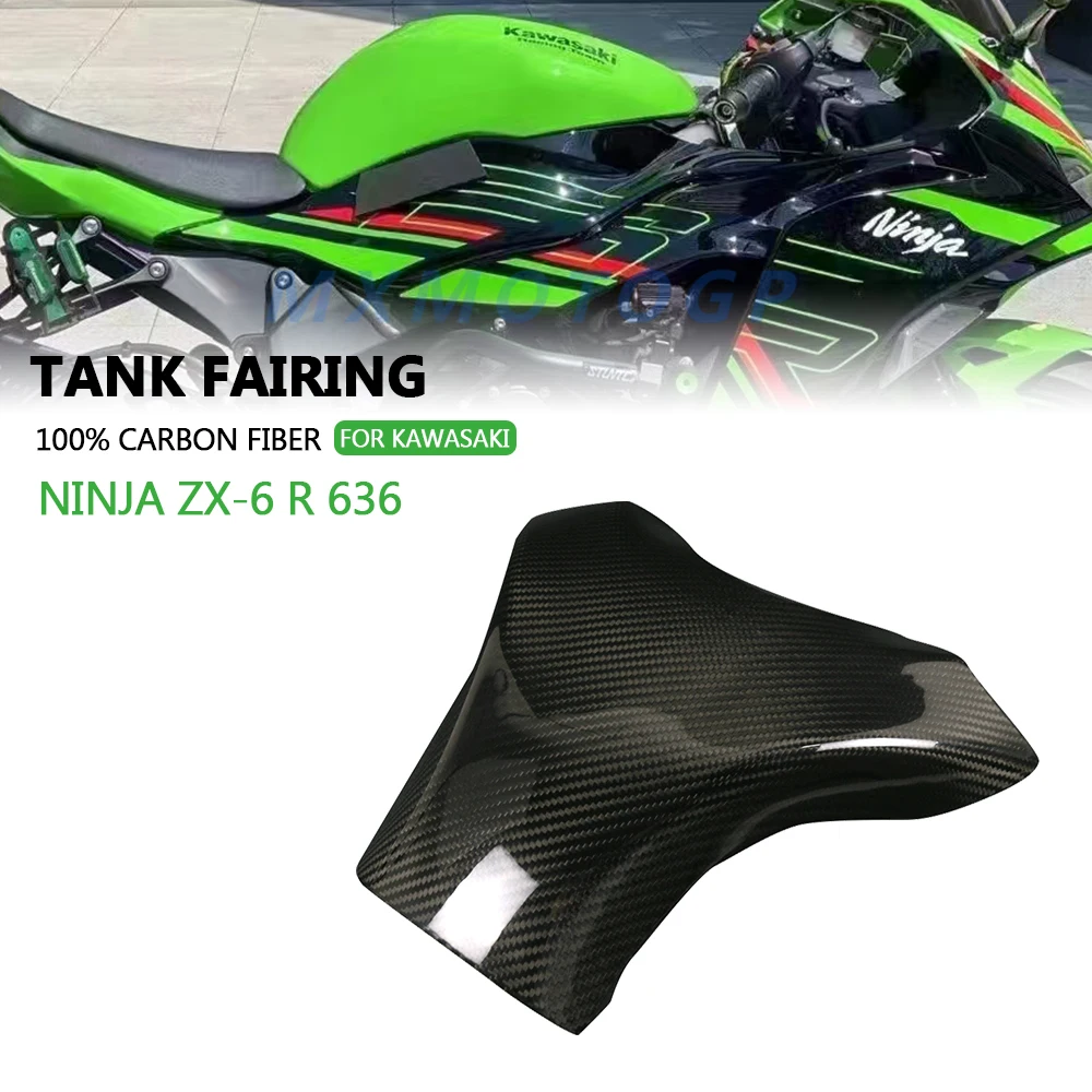 

Обтекатель для бака из углеродного волокна для KAWASAKI NINJA ZX-6 R 636 ZX6R 636 2019 2020 100% аксессуары для мотоциклов