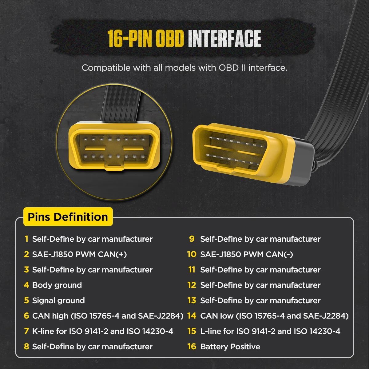Autool obd ii automotive breakout box & protokoll detektor diagnose tester scan tool assistent break out box – Detail 6