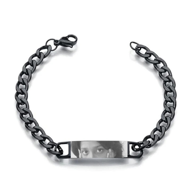 Benutzerdefinierte Augen Foto Armband personalisierte Augen Bild Armbänder gravierte Liebhaber Auge Edelstahl Valentinstag Schmuck Geschenk – Detail 13