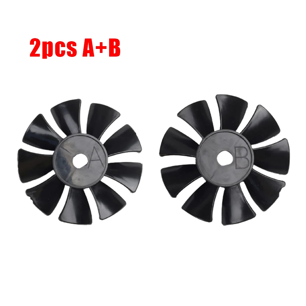 Ventilador de Refrigeração para Motor de Compressor de Ar, 2 Peças, Preto, para Compressor de Ar Isento de Óleo 550W/750W, Lados A e B, Novo 2022