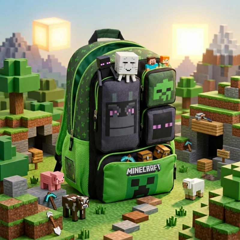 Auf Lager Minecraft-Rucksack m – Kids Outdoor Backpack Bewertung und Preis