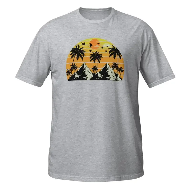 Mountain Sunset T Shirt Outdoors Nature Hiking Backpacking Forest