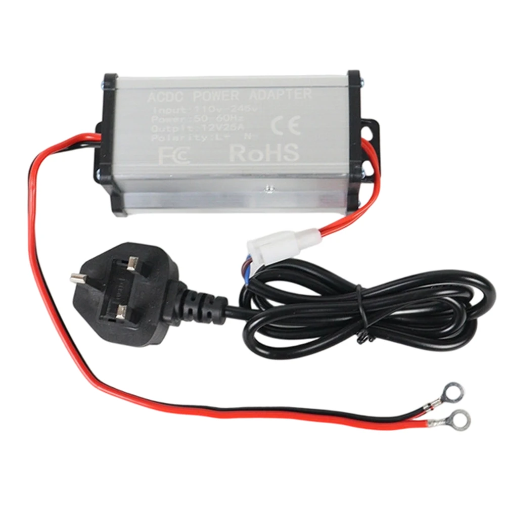 Compact 12V 25A Voltage Converter 230V AC Input for Diesel Air Heaters in Campervans for rvs and Residential Spaces