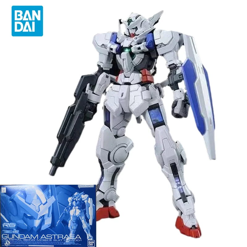 Bandai Original GUNDAM Model RG GUNDAM ASTRAEA CELESTIAL BEING MOBILE SUIT GNY-001 Action Figure PB Limited Toys Gifts for Kids