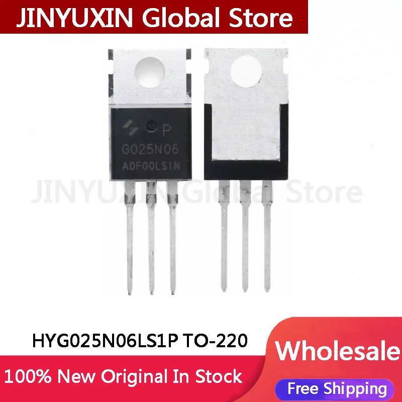 5-100 pz muslimyg025n06 G025N06P HYG025N06 TO-220 60V 160A MOSFET IC Chip all\'ingrosso