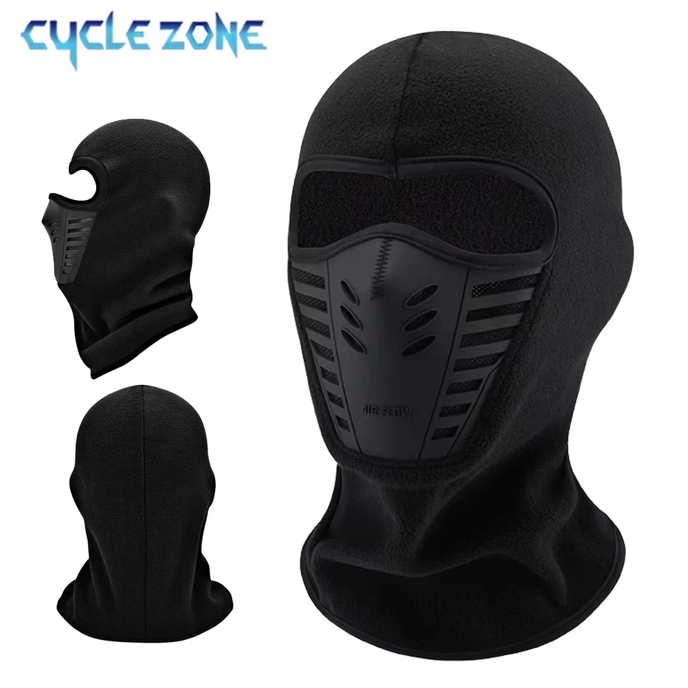 Winter Outdoor Cycling Full Face Mask Windproof Dustproof Keep Warm Face Cover Ski Head Cover Motorcycle Riding Balaclava Cap