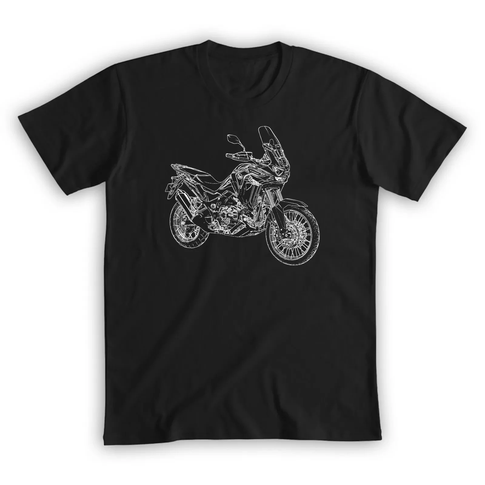 

2024 Men T Shirt Casual Africa Twin CRF1100L Classic Logo T-shirt Graphic Summer Short Sleeves 100% Cotton S-3XL Cool Tee