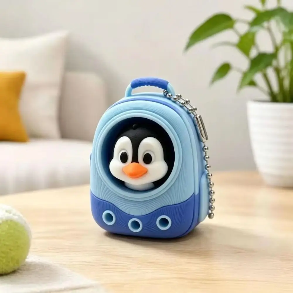 3D Printed Mini Pet Backpack Click Press Design Cute Cartoon Fidget Keychain Cute Kawaii Style Pendant Decoration