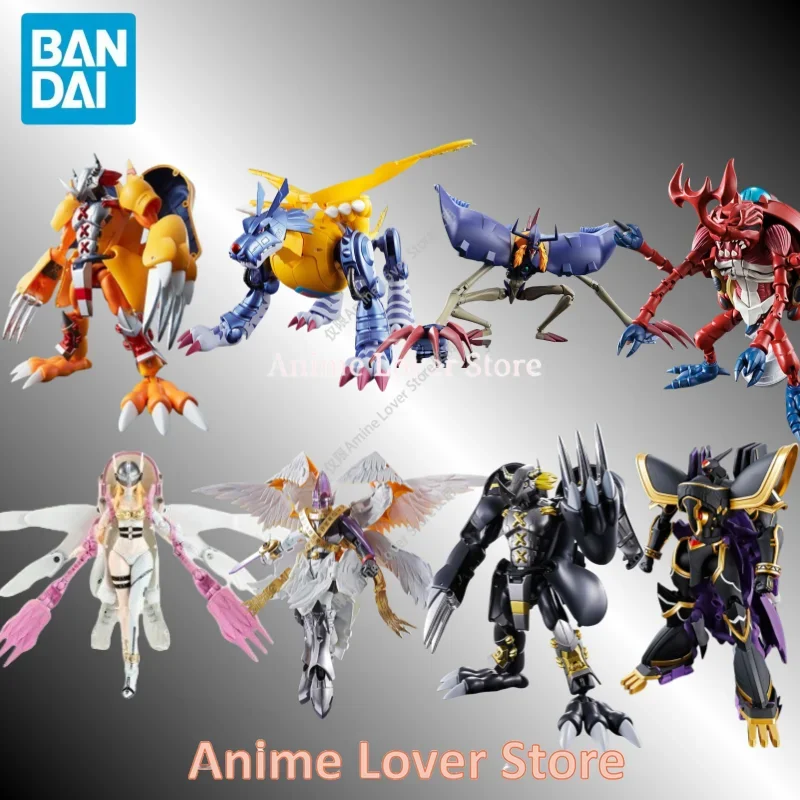 Original Bandai Digimon Adventure War Greymon Angewomon Anime Figures Toys Collectible Model Ornaments