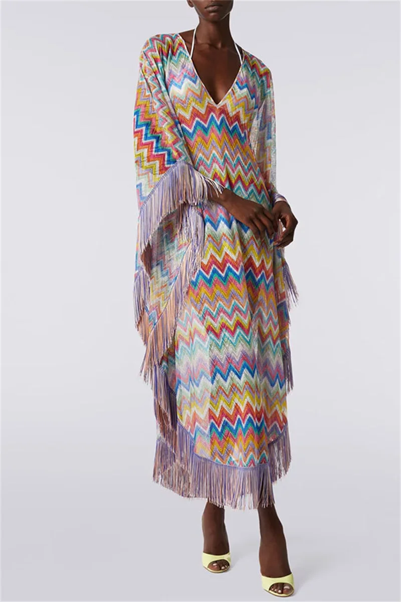 robe-de-soiree-boheme-a-imprime-et-franges-sexy-col-en-v-longue-et-ample-pour-fete-plage-ceremonie-invitee-de-mariage-anniversaire-soiree