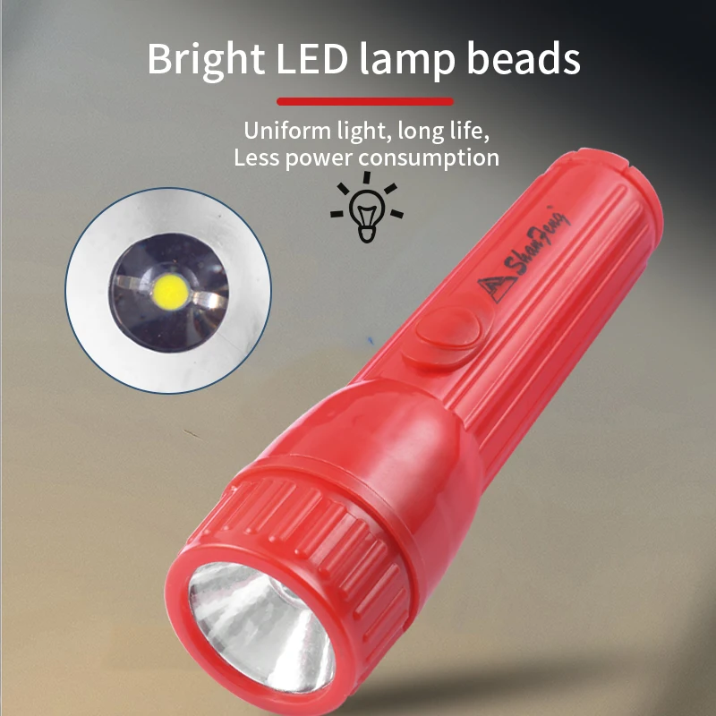 Shanfeng Sf-9121 Spotlight Household Lighting Old-Fashioned Energy-Saving Led Flashlight with 2 Aa Batteries