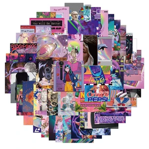 10/30/50pcs ins vaporwave cool stickers aesthetic graffiti diy phone scrapbook laptop luggage skateboard 스티커 데칼 키즈 장난감 8 최고의 판매 증기파 -17