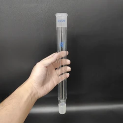 FAPE Glass connecting tube 24/29, Full length 300mm, Connection connector, Receiving tube, Borosilicate glass