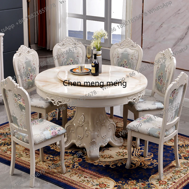 Side Restaurant Dining Table Chairs Round Mid Century Luxury Designer Dining Table Space Saving Console Mesa Kitchen Furniture view 2