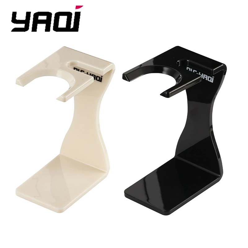 YAQI Shaving Brush And Razor Holder Set for Men - Portable Creamy Black/White Color Affordable Grooming Accessory