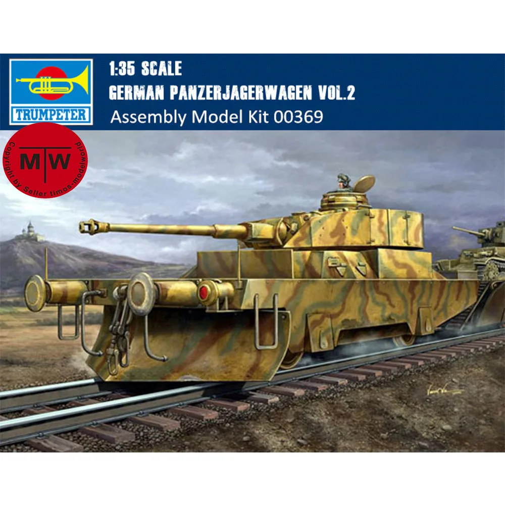 

Trumpeter 00369 1/35 Scale German Panzerjagerwage​​n Vol.2 Military Plastic Assembly Model Kits