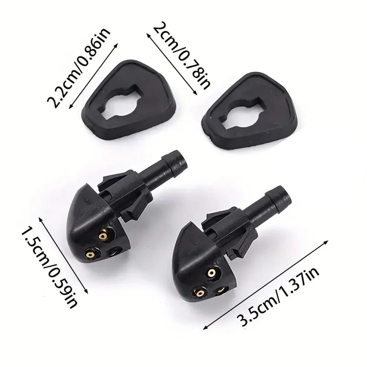 2PCS Front Windshield Washer Nozzle Fit For Suzuki Swift Alto SX4