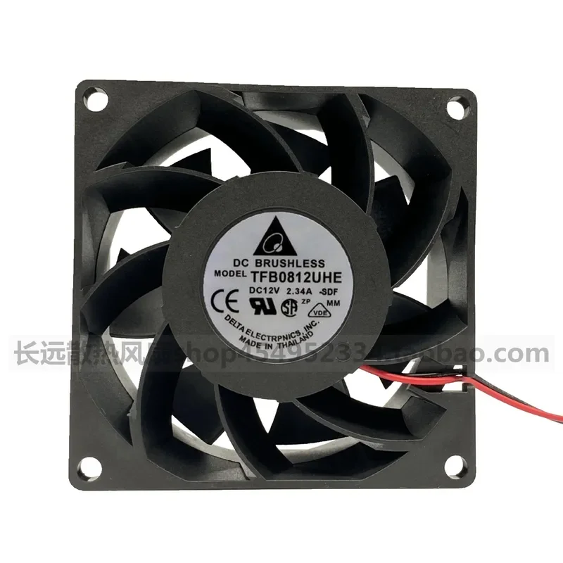 for Original Delta 8038 12V 2.34A PWM Temperature Control Server Cooling Fan TFB0812UHE