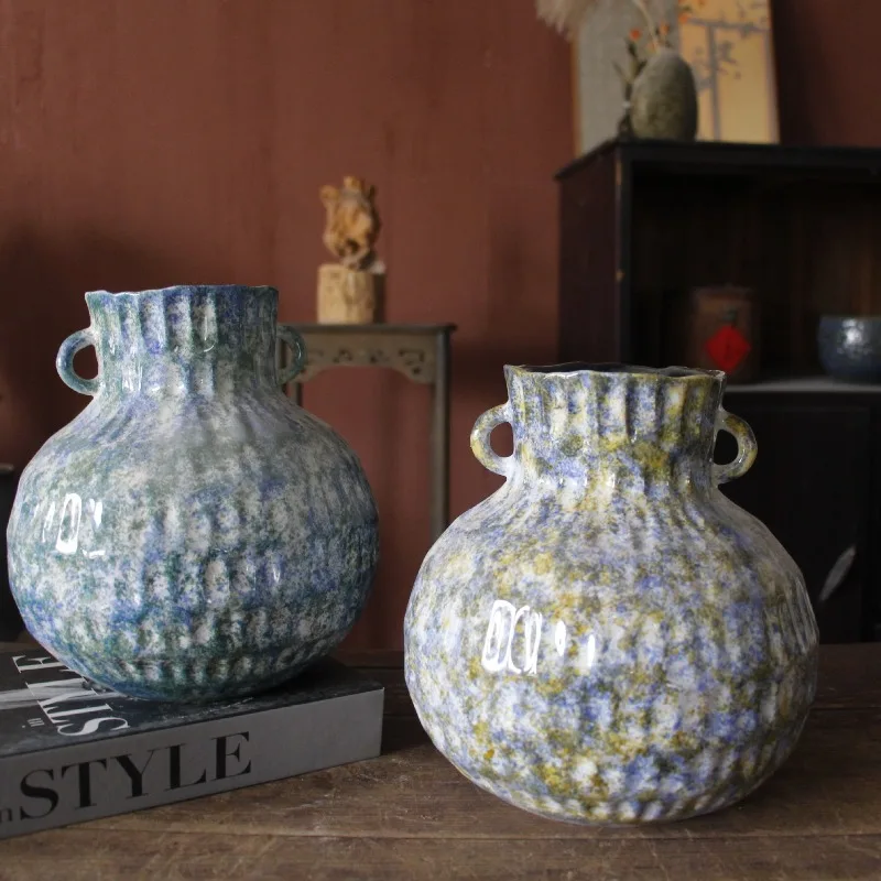Ceramic Vase Homestay Simple and Modern Ornament Decoration Maison تحف كبيره للمنزل Jarrones Room Decor Floreros Altos