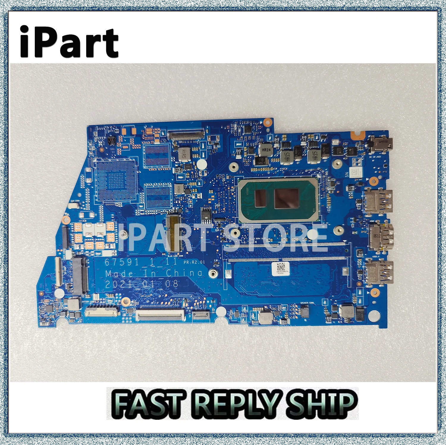 

For TIMI RedmiBook 15 Laptop Motherboard TIMI TM2039 With i5-11300H 3.10Ghz 8GB RAM DDR4 67591-1-11