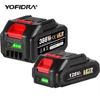 Yofidra 18-20V Rechargeable Lithium Battery EU Plug for Brushless Chainsaw Drill Electric Wrench For Makita 18V Battery Pin