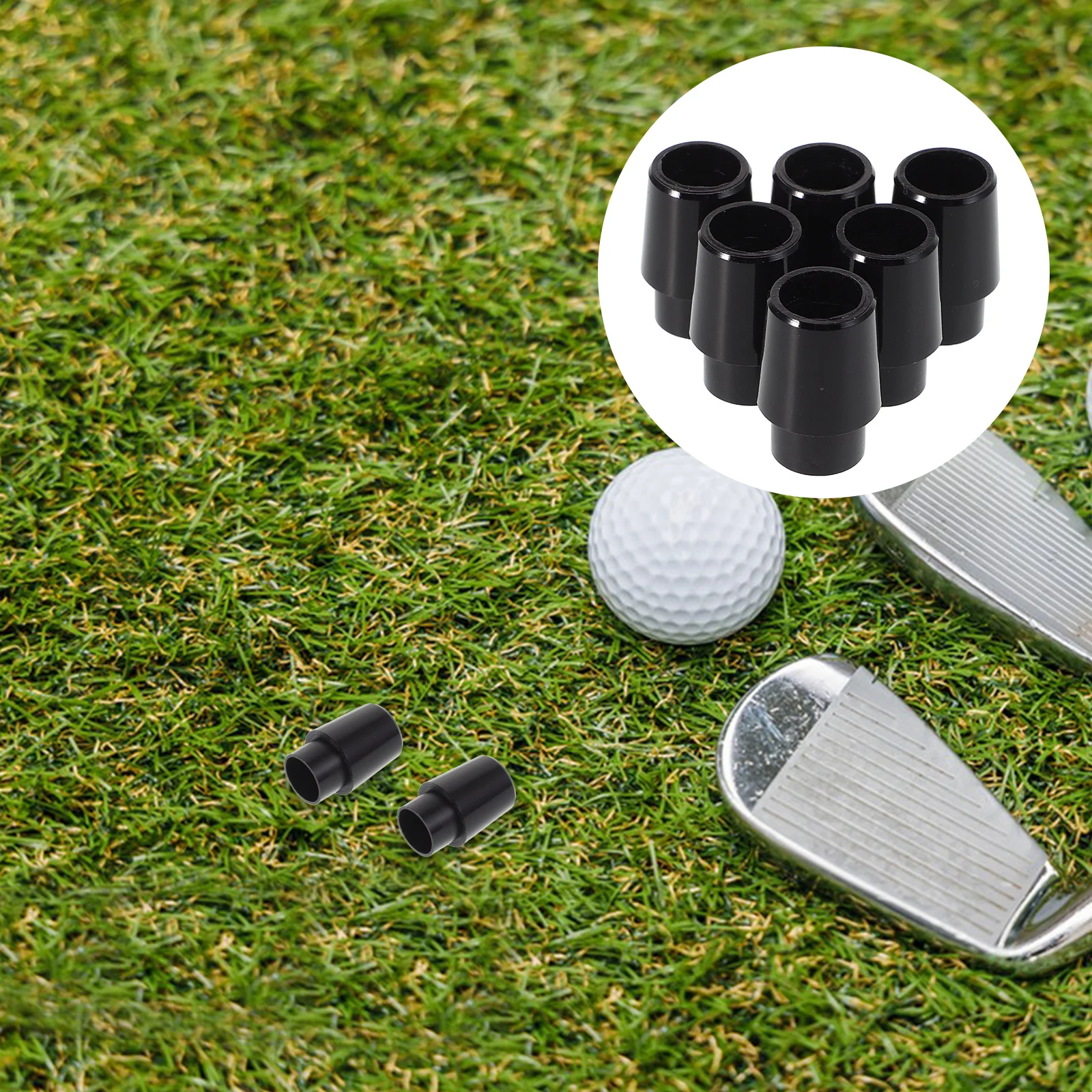 

12pcs Ferrule Sleeves Rubber Shaft Accessories For Irons Sand Durable Shock Absorption Club Head