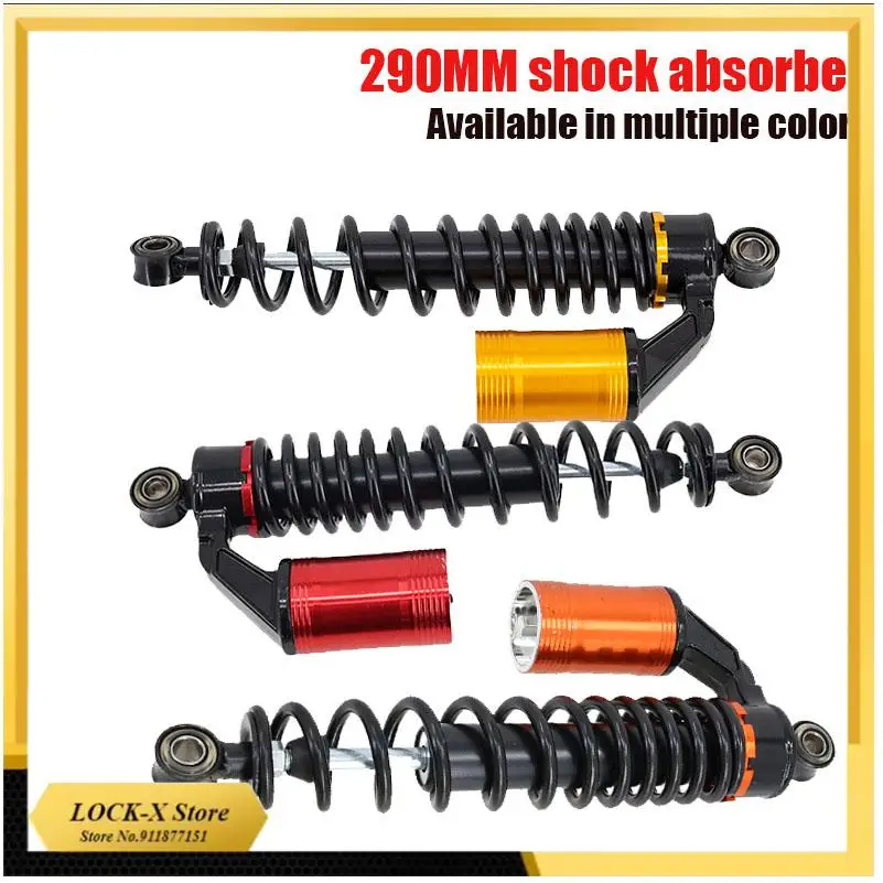 

NEW Spring Rear Shock Absorber 290MM With Decorative Airbag Rear Damping For Citycoco Modified Accessories parts