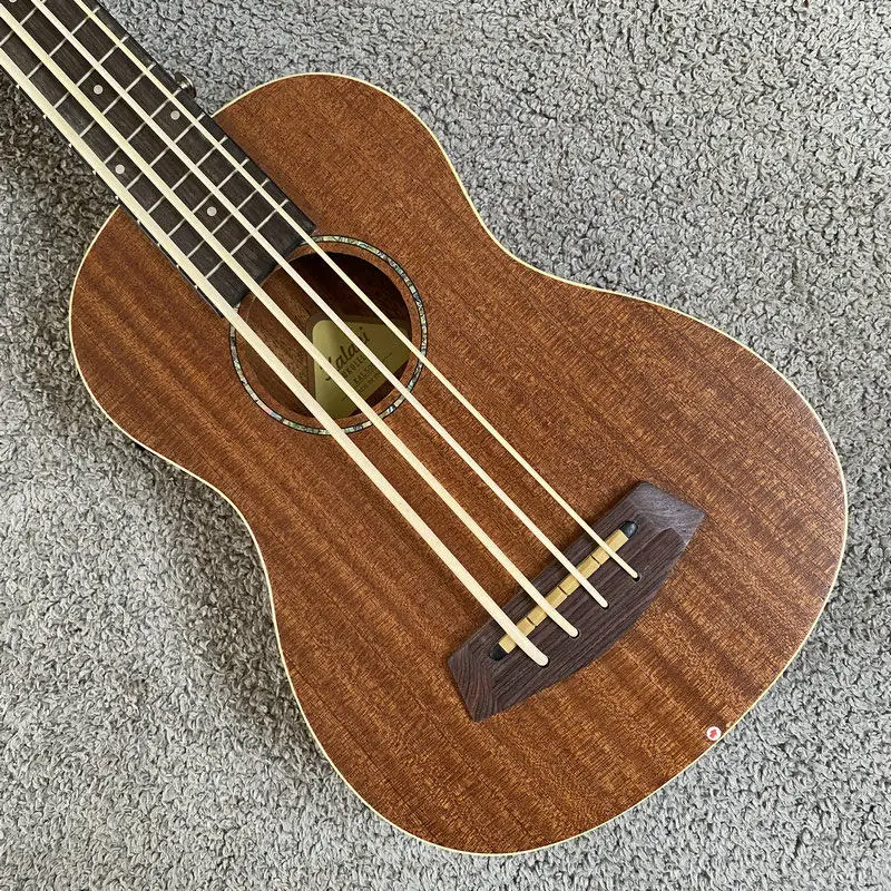 K477 Solid Body U-Bass Short Scale Bass Ukulele, Acoustic-Electric, Polyurethane Strings, Taiwan Craftsmanship, Clearance Stock