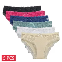 Cotton Briefs Lady 5 PCS/SET Lace Panty Underpants Seamless Panties For Women Lingerie