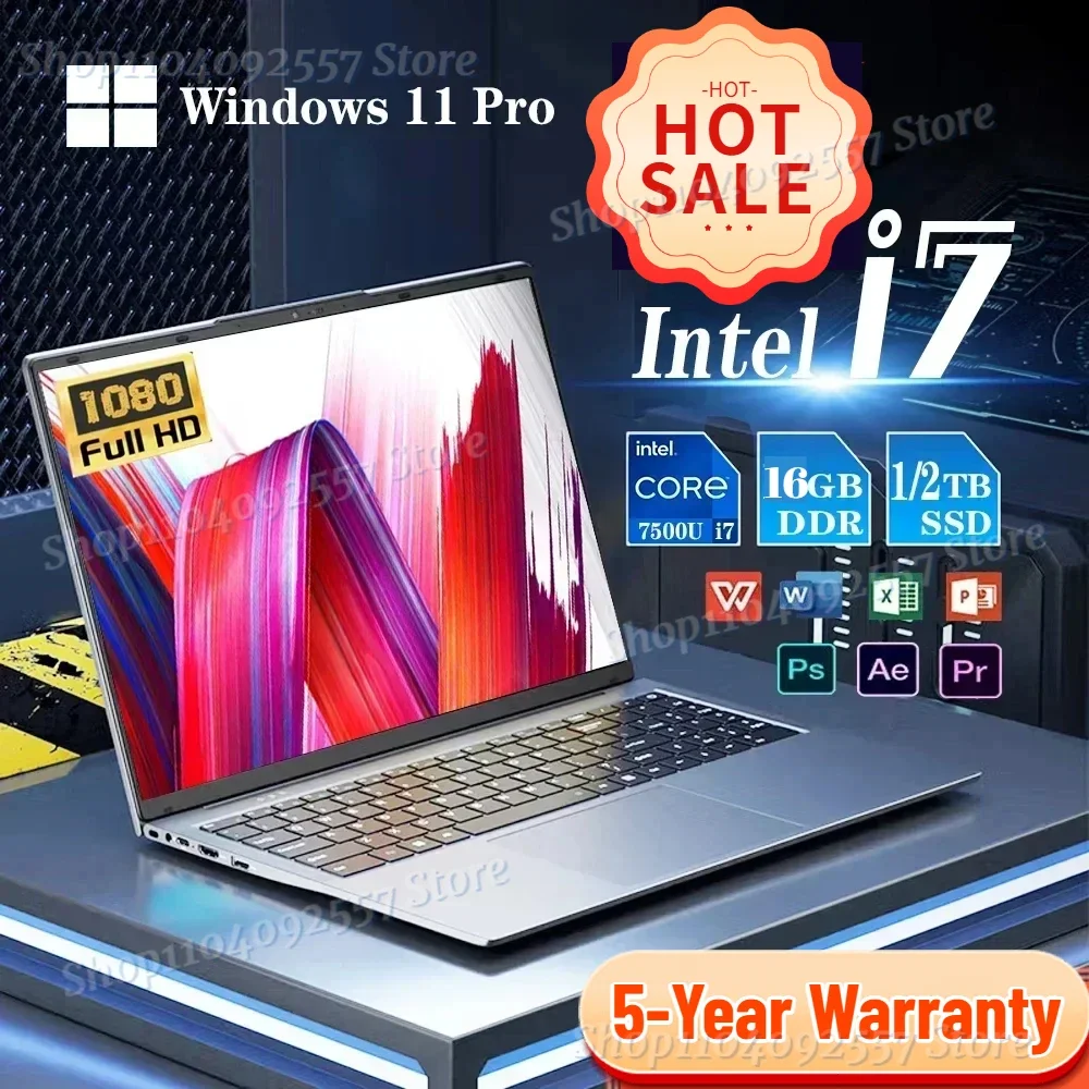 2024 Ultra Slim i7 Laptop Computer PC 14.1\