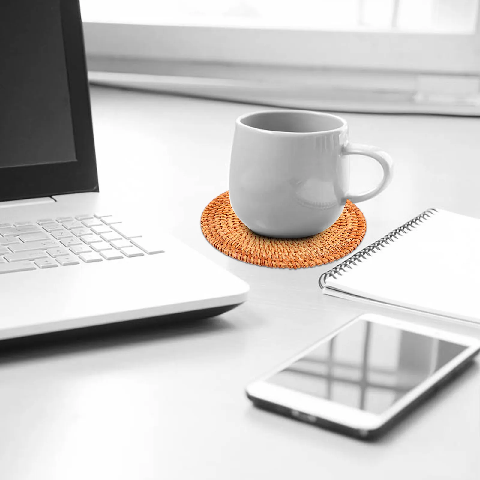 

1Pcs Heat-Resistant Wooden Place Mat Bowl Mat Insulated Dining Table Protector Scratch Oil Resistant Practical