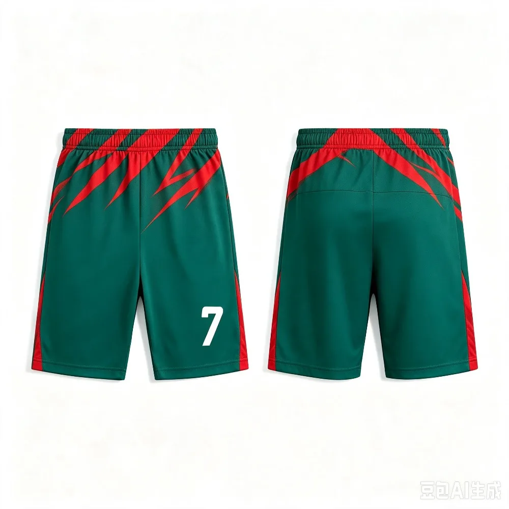 2026 Portugal Style Football Shorts 7 Number Printed Summer Breathable Quick Dry Fashion Outdoor Sport Short Pants for Unisex