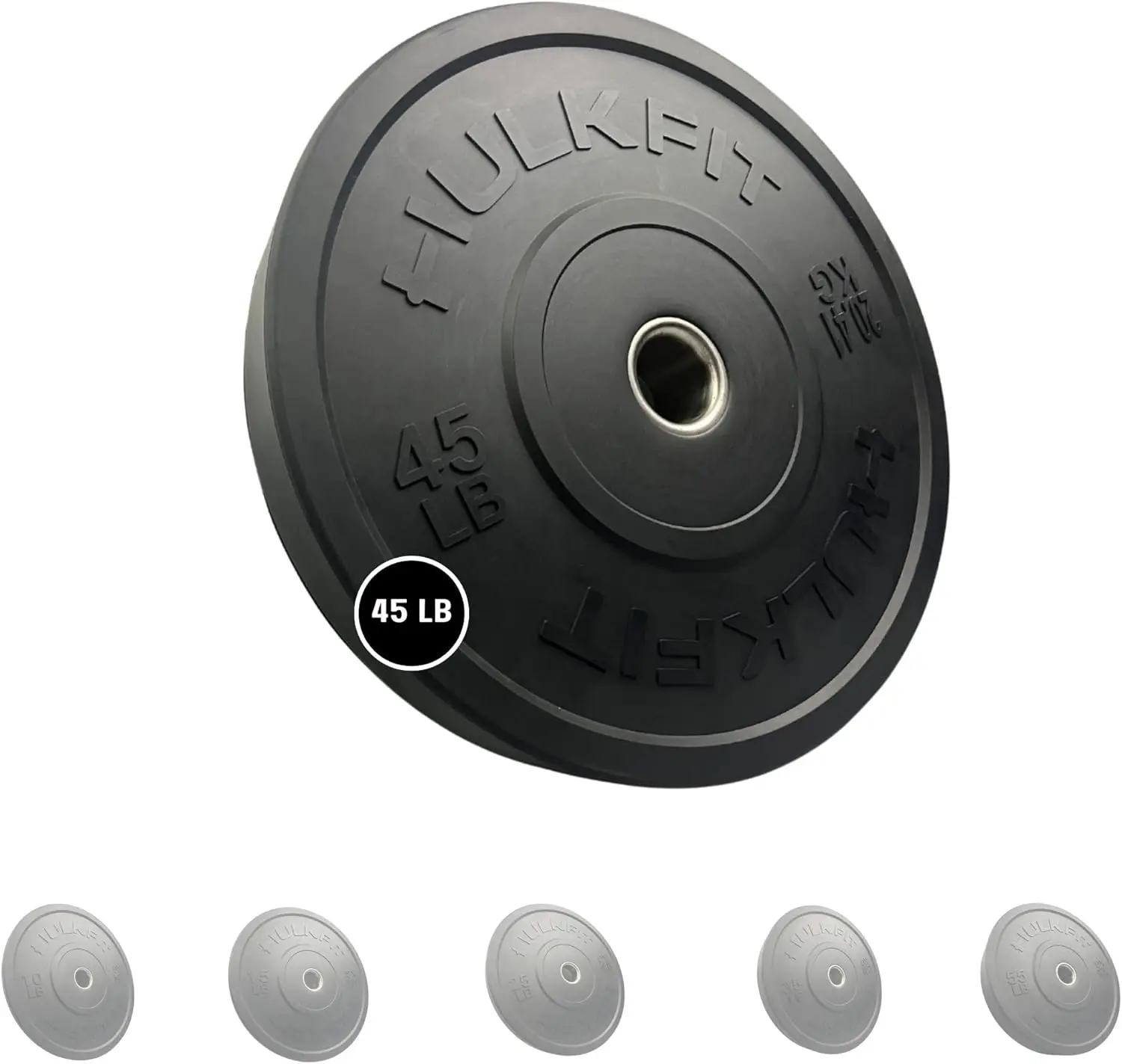 

2-inch Sport Series Olympic Style Rubber Bumper Weight Plate for Barbell and Plate Only Weightlifting Strength Training