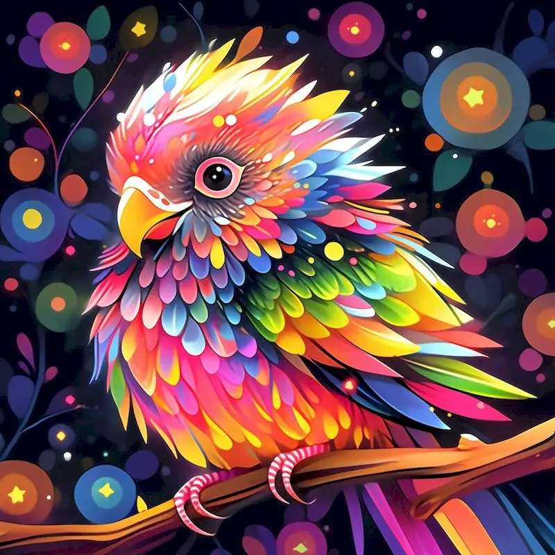 

CHENISTORY 5D DIY Diamond Embroidery Bird Full Round Diamond Painting Kits Mosaic Rhinestone Home Decor New Arrival 2024