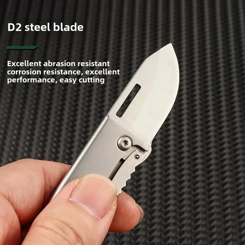 1PC Portable Sharp Outdoor Folding Knife High Hardness Mini Knife Portable Pendant