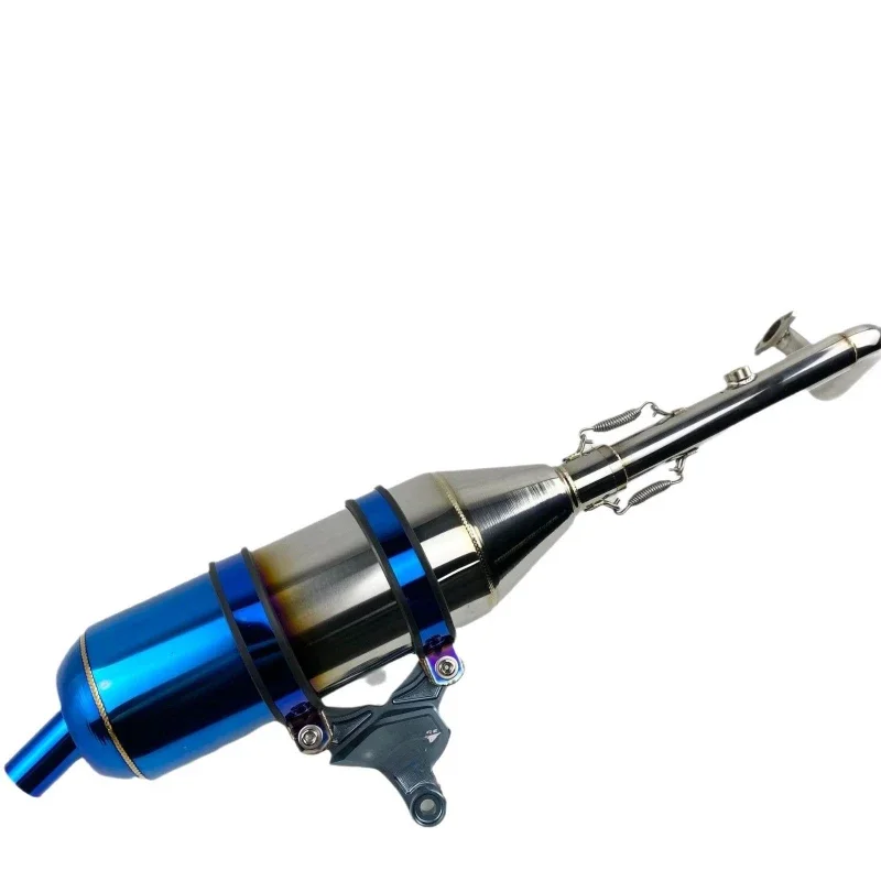 Guangyang curve KCC150 stainless steel side wound exhaust pipe G5 back pressure silent muffler EXHAUST PIPE