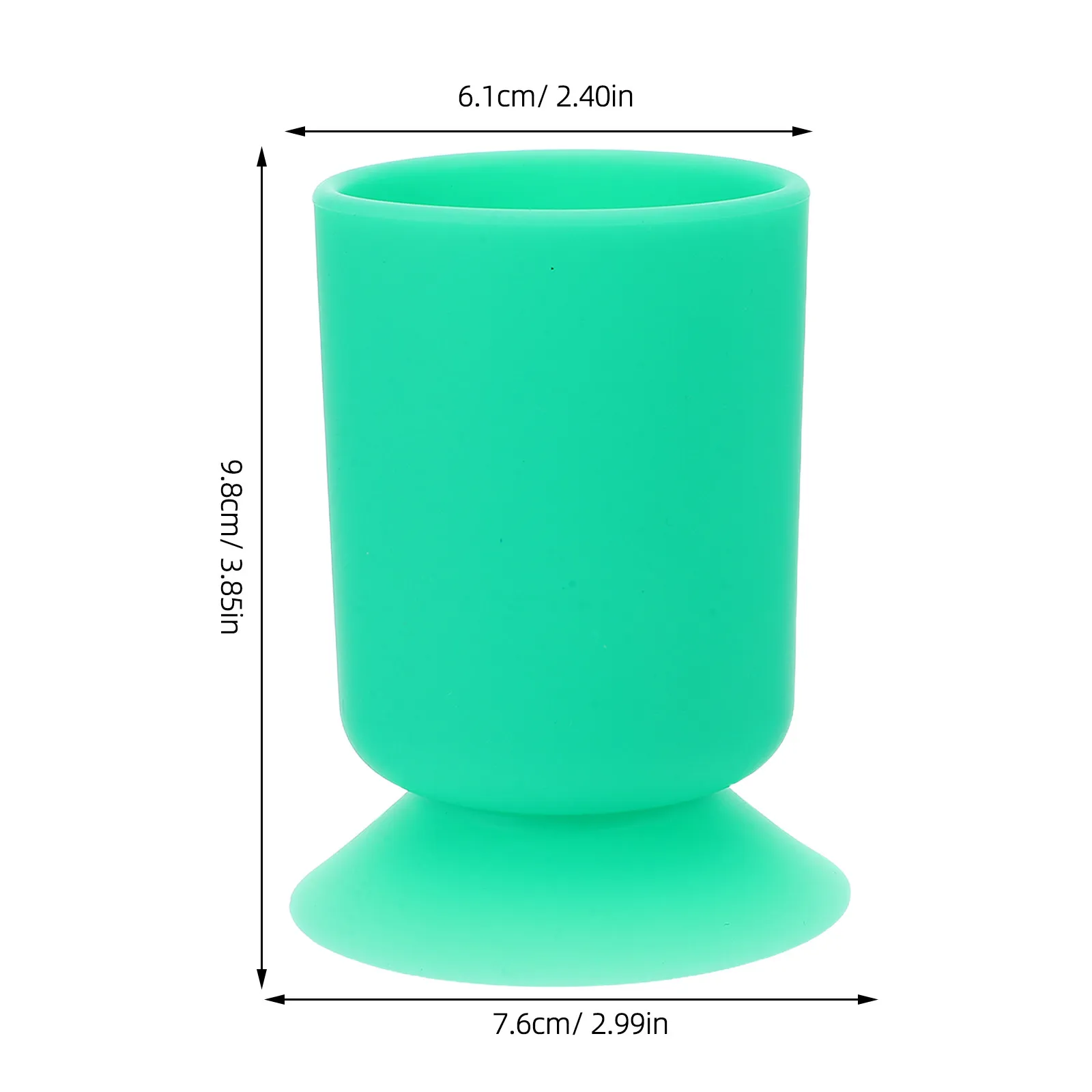 Silicone Suction Cup Pen Holder Desktop Organizer Round Base Flexible Desk Pencil Cup for Office School Makeup Brush Storage