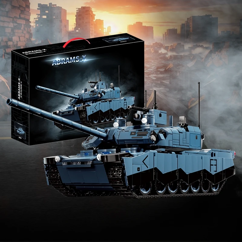 

Main battle tank building blocks Abrams-X MOC assembly model bricks adult toys home decoration Christmas gifts