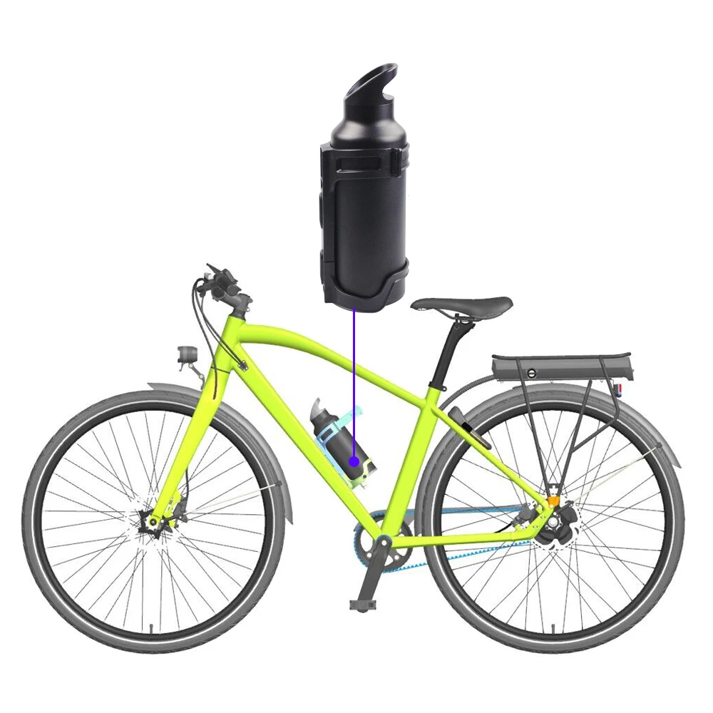 External Li-ion Battery Pack Raccoon Bottle Cup 36V 24V 5Ah 6Ah 7Ah for 250W City Bike